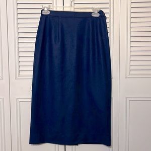 Vtg Pendleton Wool Skirt Navy Blue Lined Sz Sm Classic Neutral Retro 80’s 90’s